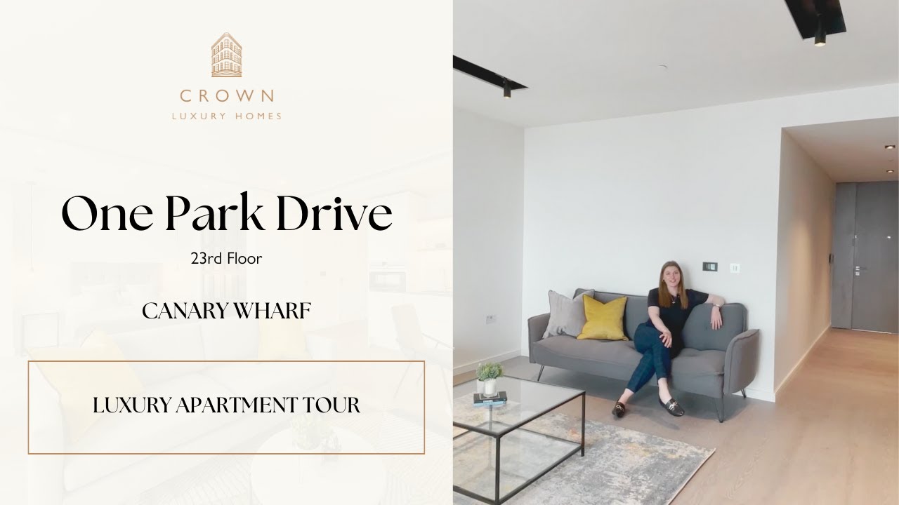Luxury Apartment Tour in London on the 23rd Floor | One Park Drive - Canary Wharf