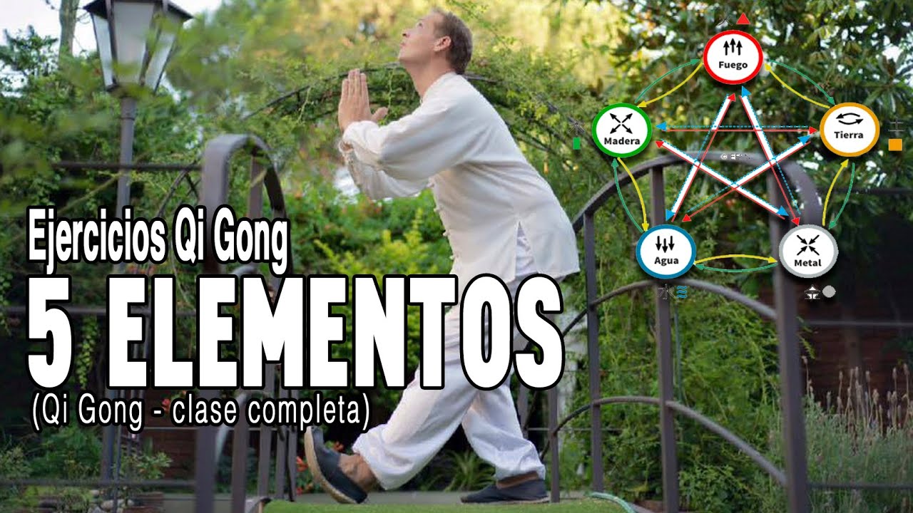 🙌 Clase de QI GONG  5 ELEMENTOS (medicina china) 🙏 MEJORA funciones de los ÓRGANOS