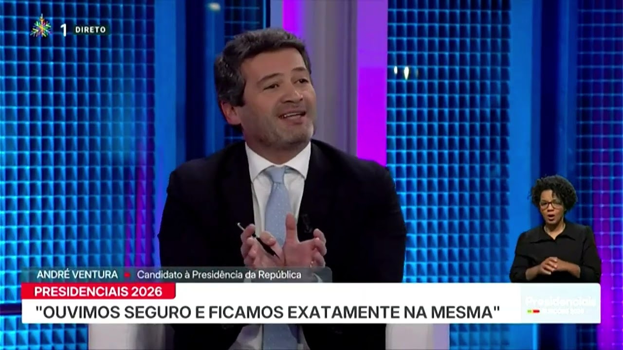 Andr&eacute; Ventura no debate com todos os candidatos