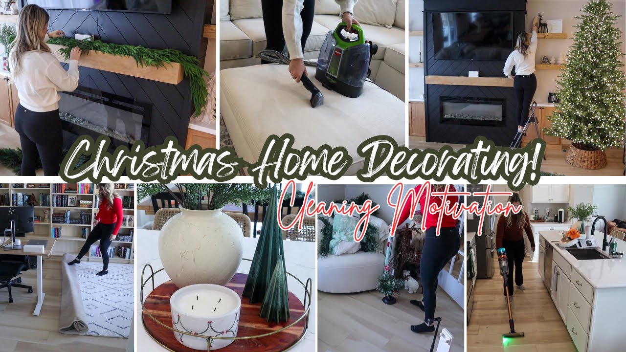 Christmas Home Decorating | Home Aesthetic | Traditional Christmas Decor |  Cleaning Motivation