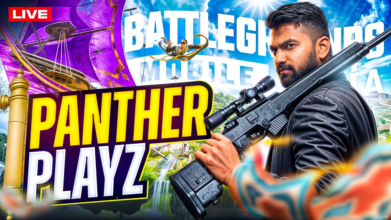 SOLO VS SQUAD RUSH GAMEPLAY WITH FACECAM  #BGMI #PUBG    @PANTHERPLAYZ008