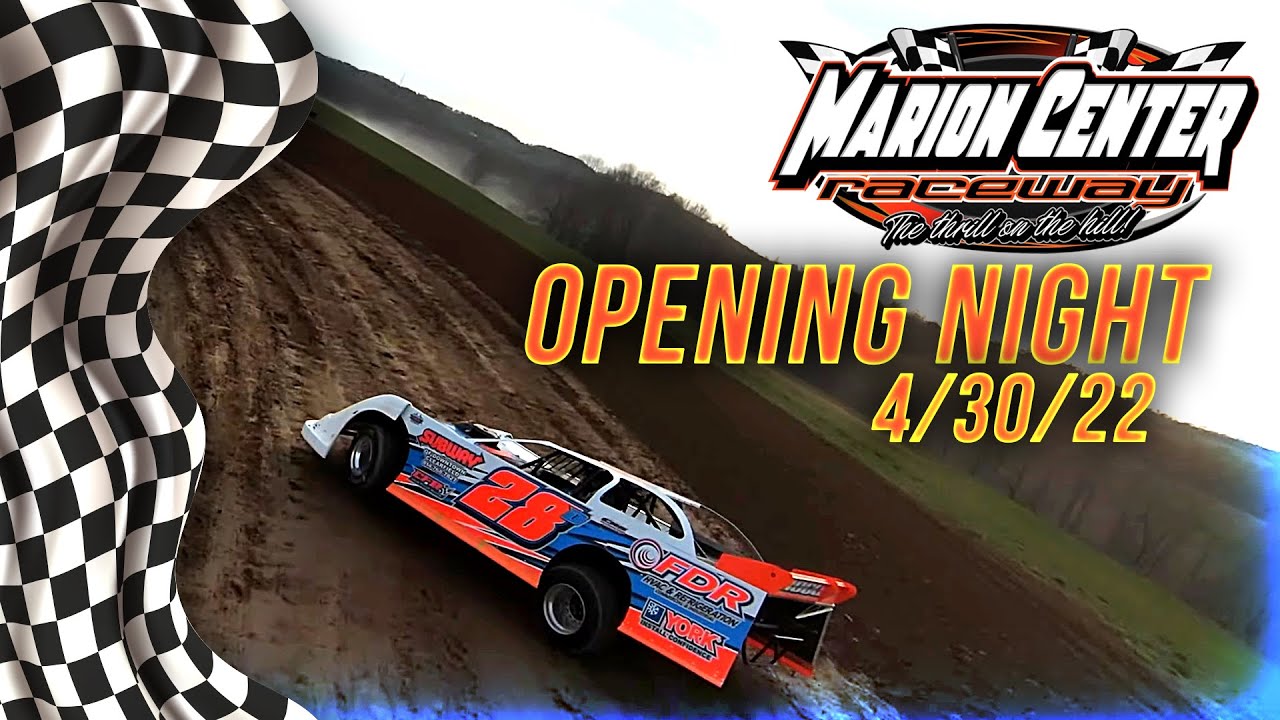 Marion Center Raceway Opening Night 4/30/22 4k Drone Video