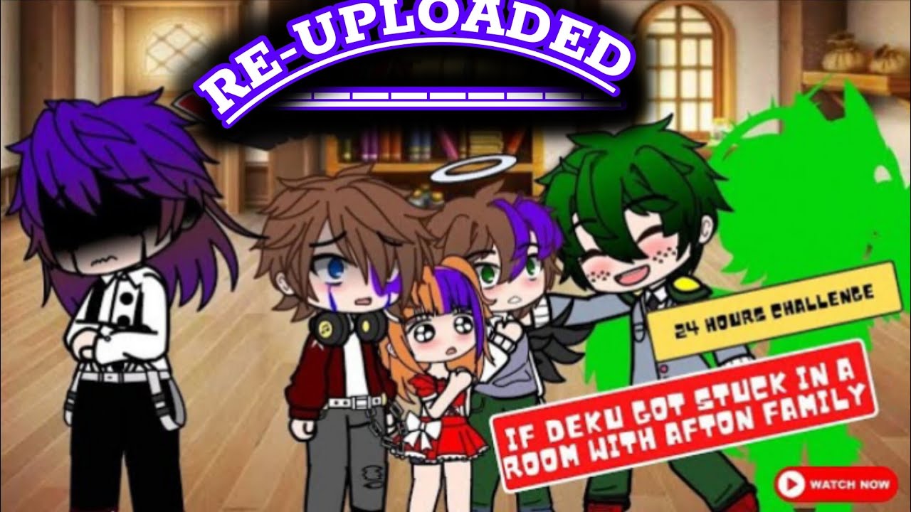 If Deku got stuck in a room with afton family | Re-uploaded | 24 Hours challenge | Izuku Afton?