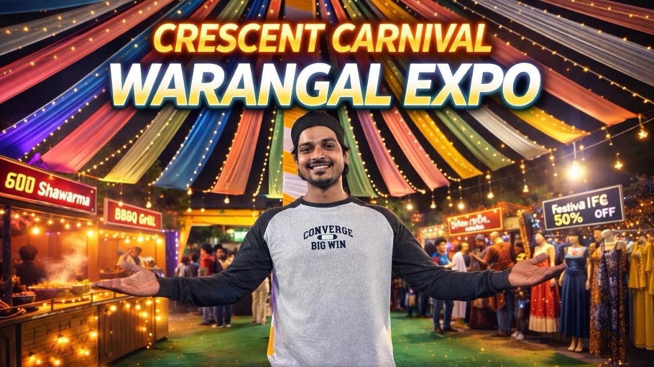 Warangal Crescent Carnival Expo Vlog | Rides, Food & Shopping 🎠 | Sonu Shahnawaz ♥️