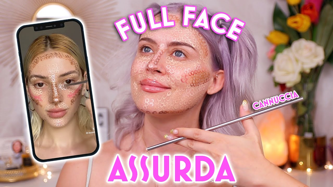 FULL FACE ASSURDA DI TIKTOK con una CANNUCCIA 🥤