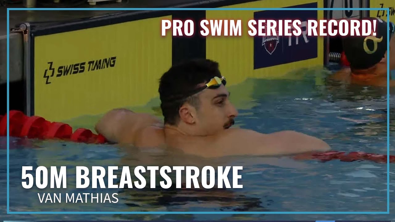 Van Mathias Claims Pro Swim Series Record in 50M Breaststroke | 2025 TYR Summer Championships