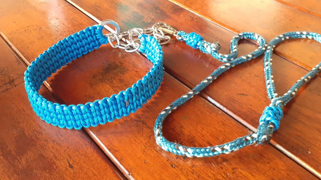 Como fazer coleira para cachorro de porte grande.