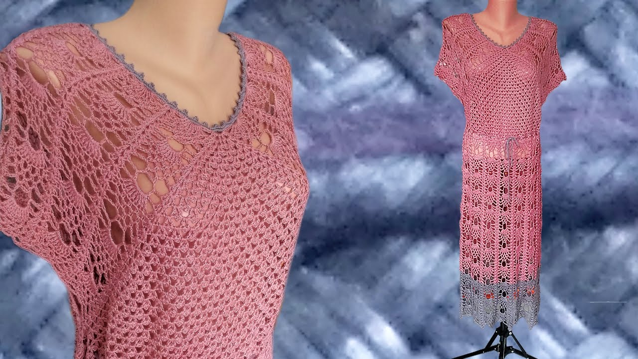 Как вязать платье 