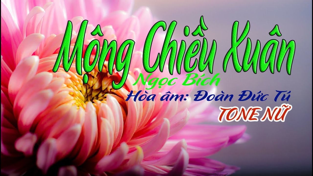 karaoke Mộng Chiều Xuân |tone Nữ|