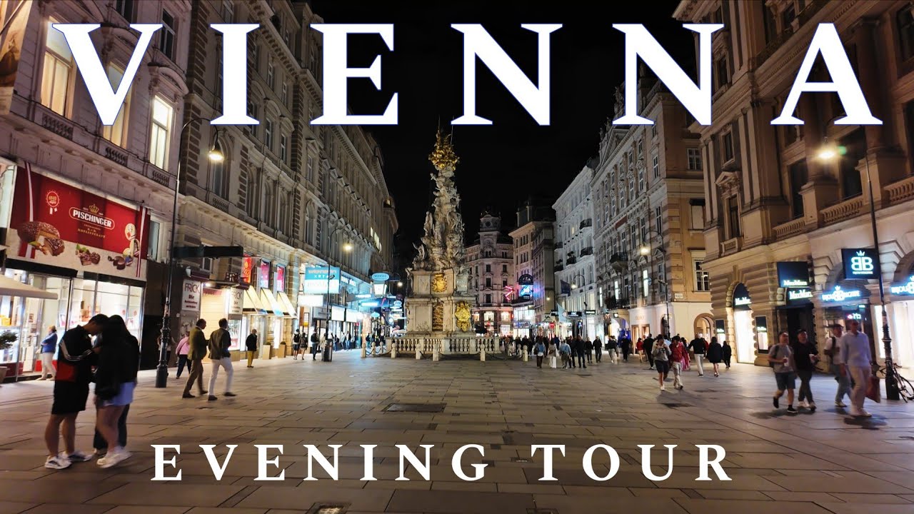 Vienna Austria 🇦🇹 Wonderful Vienna in the Evening, Walking Tour 4K UHD