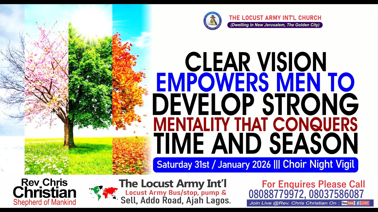 Clear Vision Empowers Men to Develop Strong Mentality That Conquers Time and Season