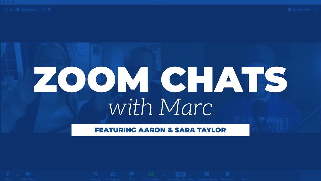 Embryo Adoption: Zoom Chats with Marc, featuring Aaron and Sara Taylor.