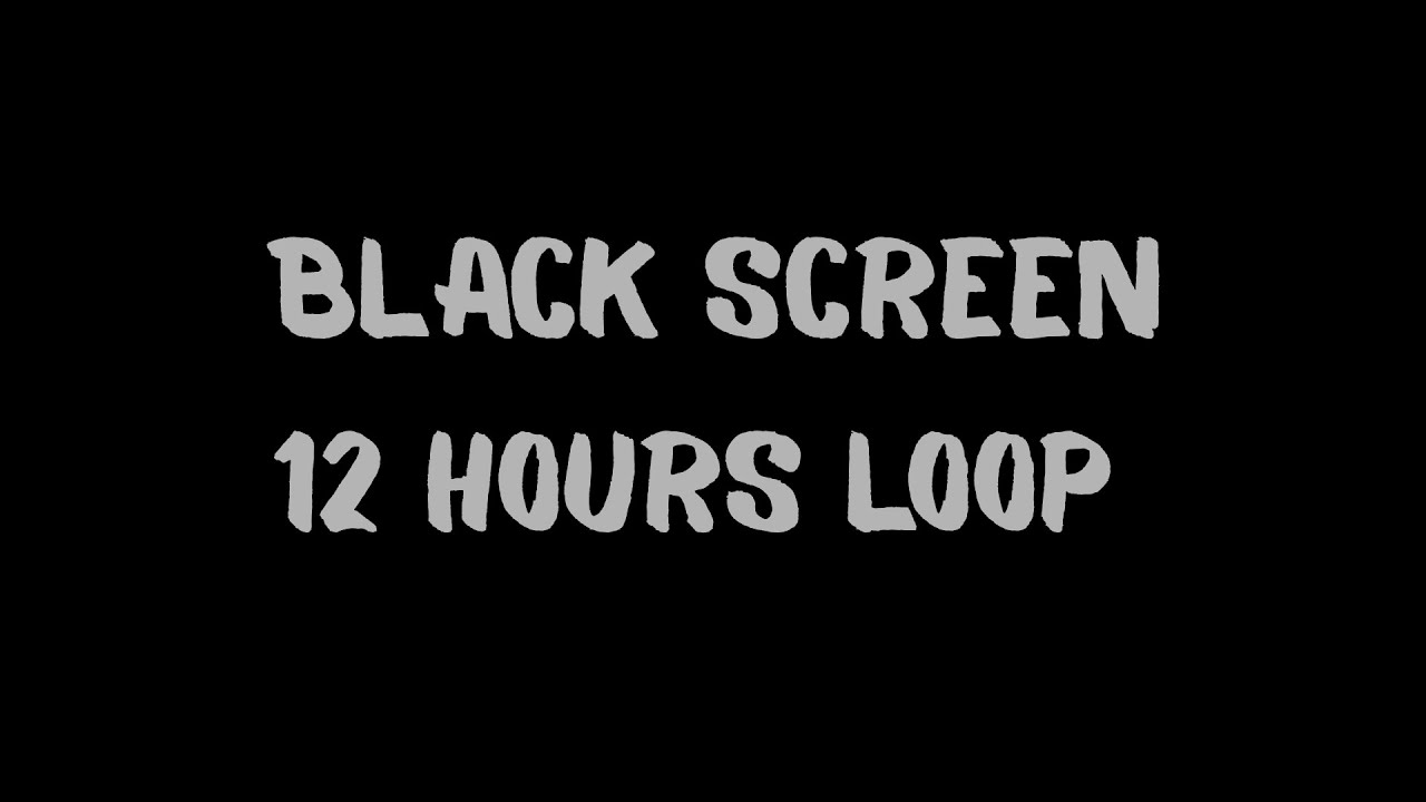black screen