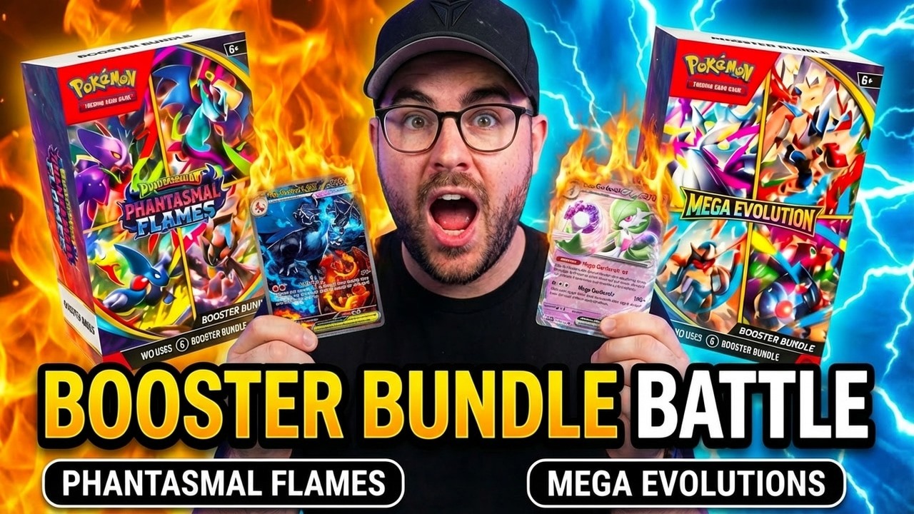 We hit BIG during this booster bundle battle! Phantasmal v Mega Evolutions