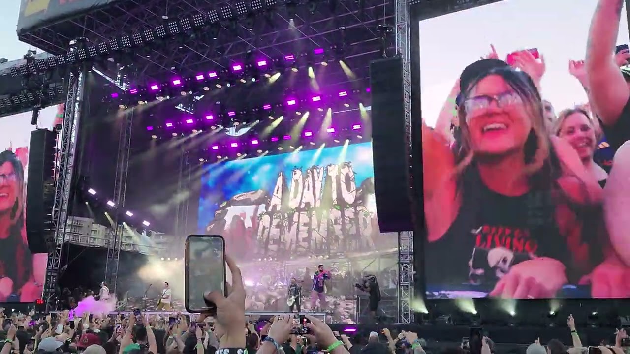 A Day To Remember - The Downfall Of Us All (Live at Warped Tour Long Beach)