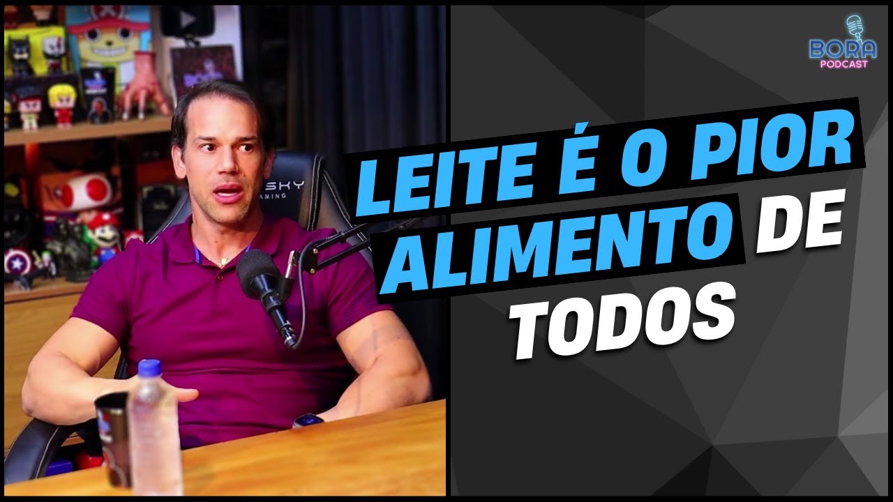 LEITE É O PIOR ALIMENTO PARA O SER HUMANO | DR. LEANDRO ALMEIDA  - Cortes do Bora