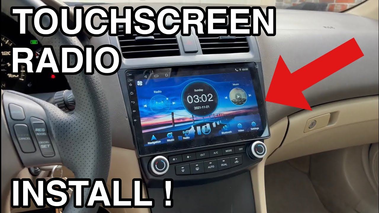 How To Install A Touchscreen Radio Bluetooth Headunit In A Car | 03-07 Honda Accord