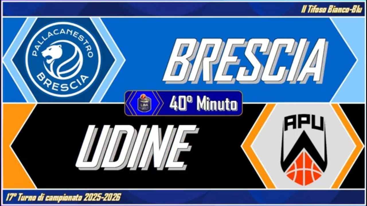 Brescia vs Udine: 17° Turno LBA 2025/26 - 40° Minuto
