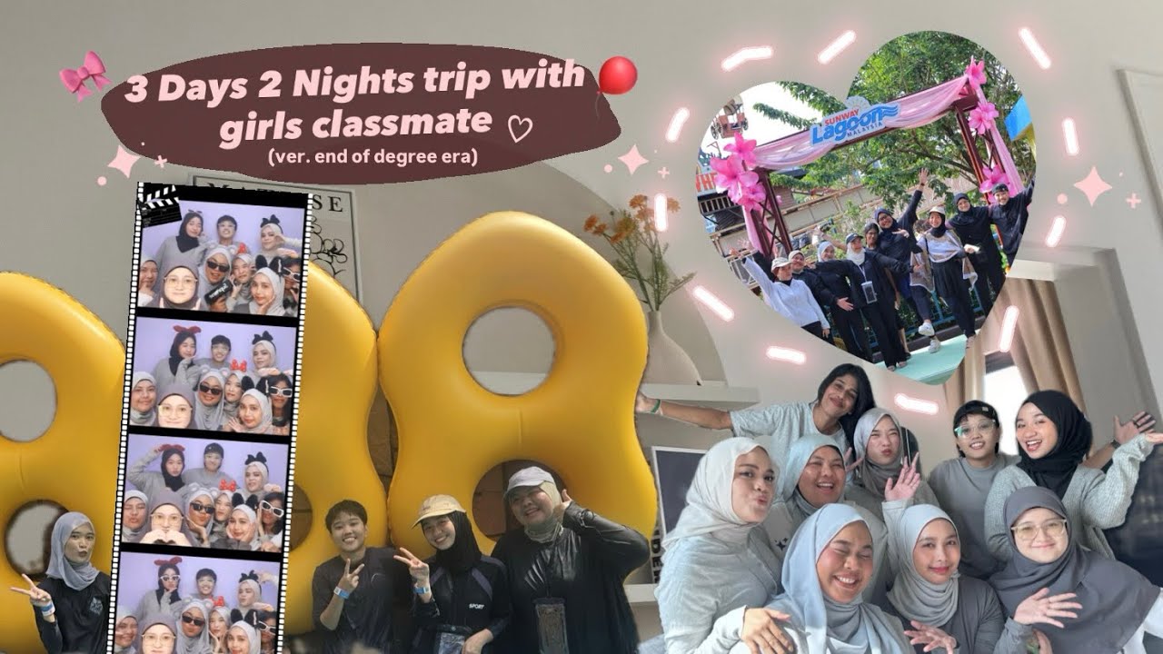 sunway lagoon 🛟 🌊 || staycation vlog 🏘️ || with classmate ִֶ🪽་༘ || officially end of degree era 🎓✏️