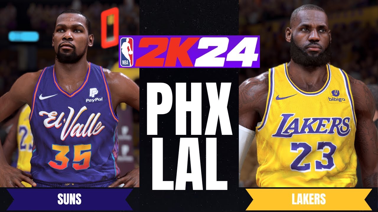 PHOENIX SUNS vs LOS ANGELES LAKERS | NBA 2K24 ULTRA Realistic Graphics Concept Gameplay