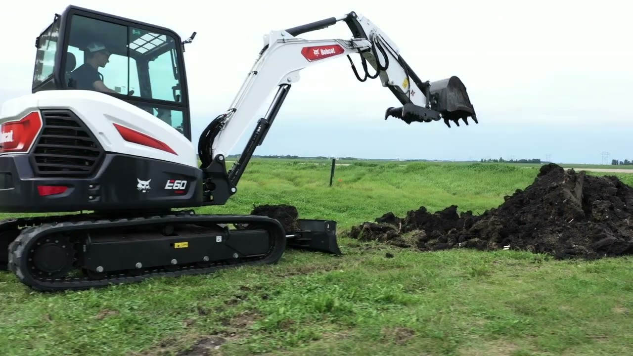 Компактный (мини) экскаватор Bobcat E60 (серия R2) для осмотра