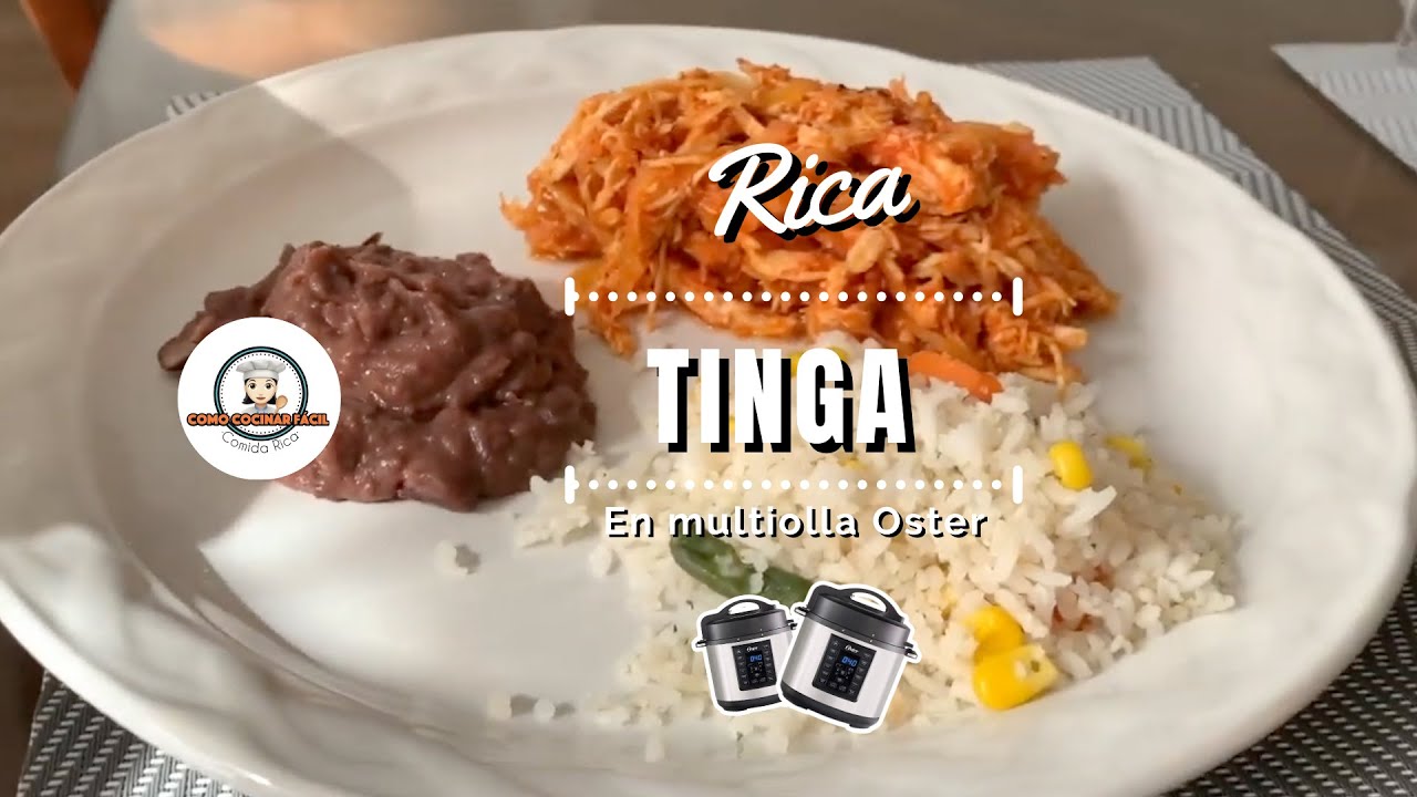 Tinga de Pollo Jugosa en multiolla oster🐔 Sin Freír y Sin Complicaciones