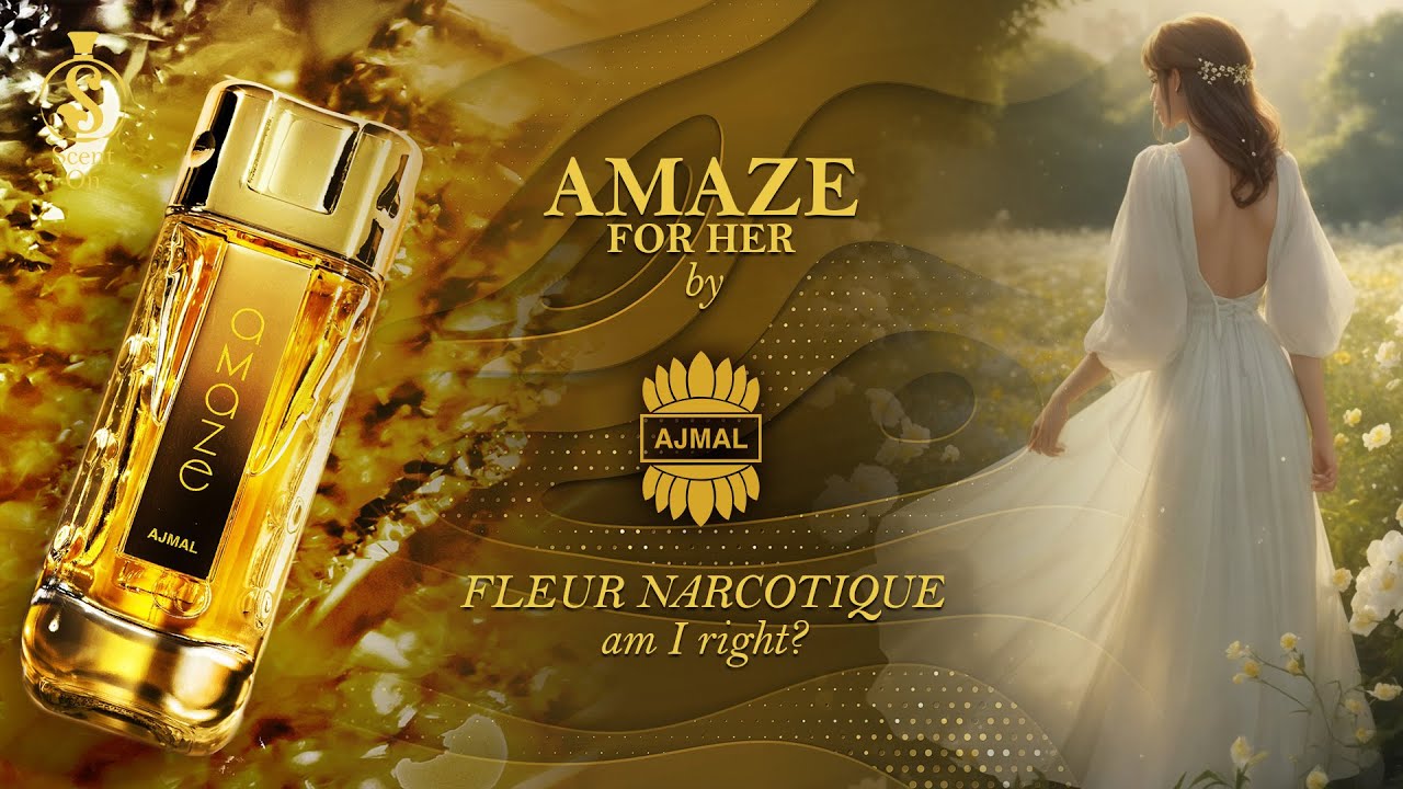 AMAZE for Her by Ajmal review | a perfume bottle full of heavenly white flowers