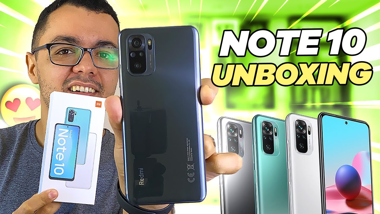 REDMI NOTE 10 Chegou! Abrindo a Caixa e Primeiras Impressões (Unboxing)