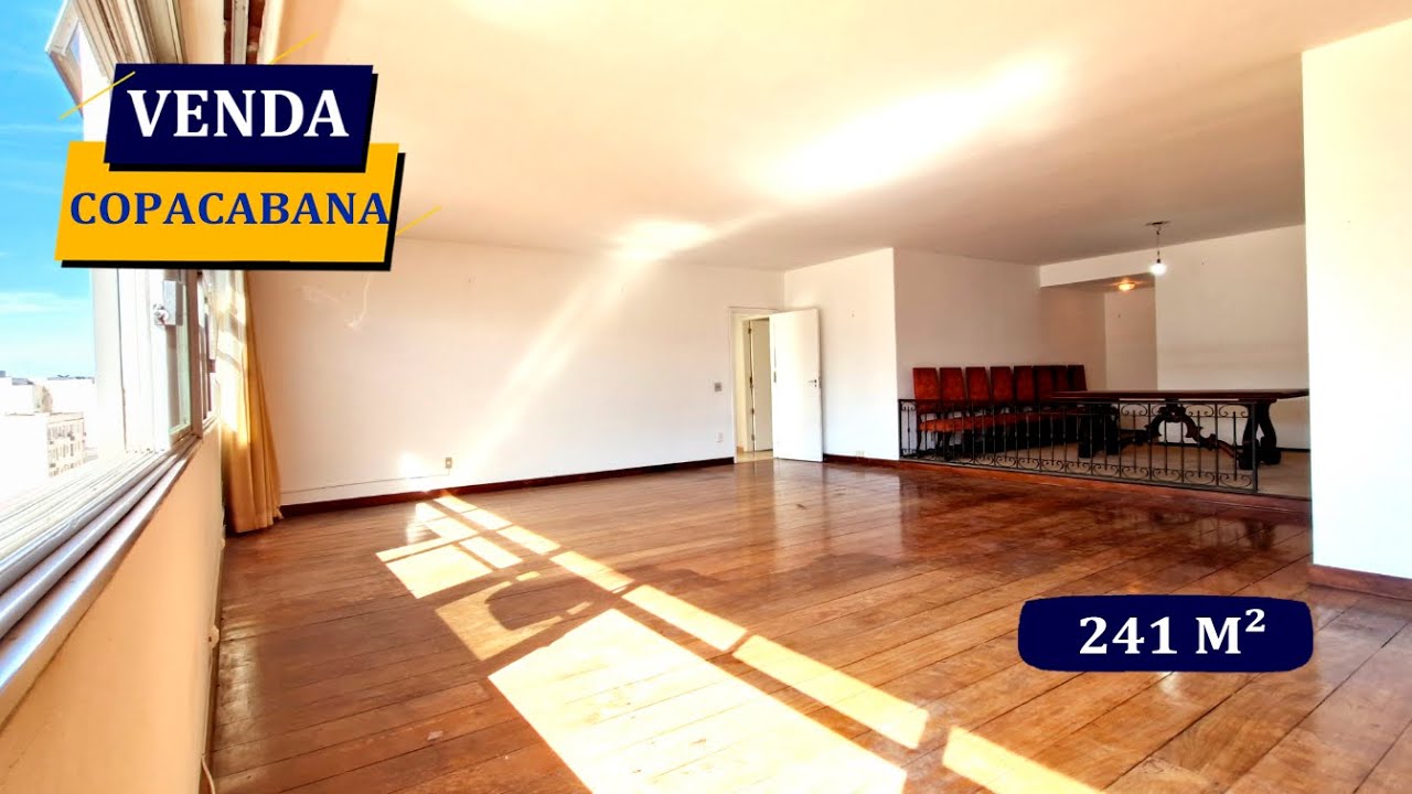 COPACABANA RUA BULHÕES DE CARVALHO MARAVILHOSOS 241M² PARA REFORMAR 4 QUARTOS 4 BANHEIROS P.24H VAGA