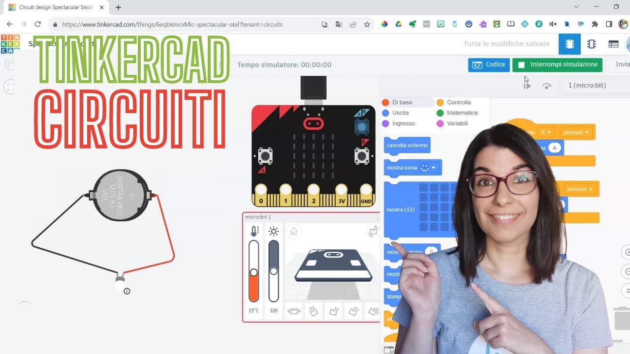 Elettronica e Tinkering con Tinkercad Circuiti