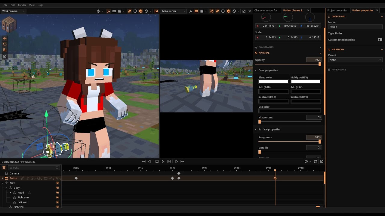Making Minecraft animations in Mine Imator #mineimatortutorial