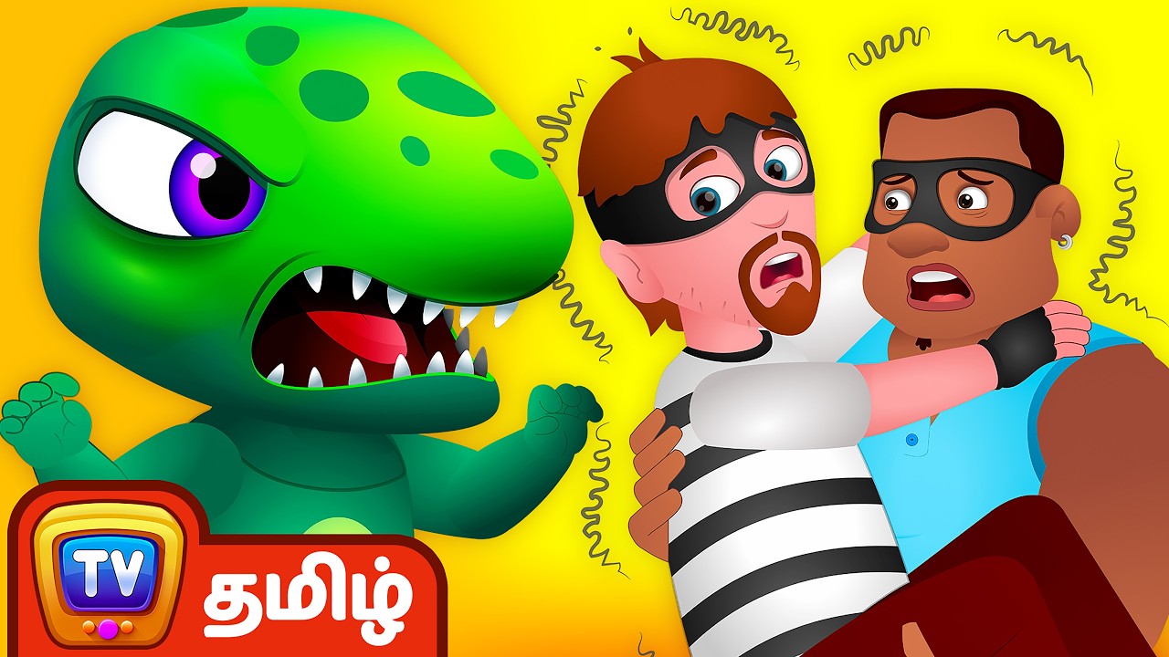 ChuChu TV Police in Tamil - சூச்சூ டிவி போலீஸ்  டைனோ முட்டைகளை காப்பாற்றும் கதை - Fun Kids Stories