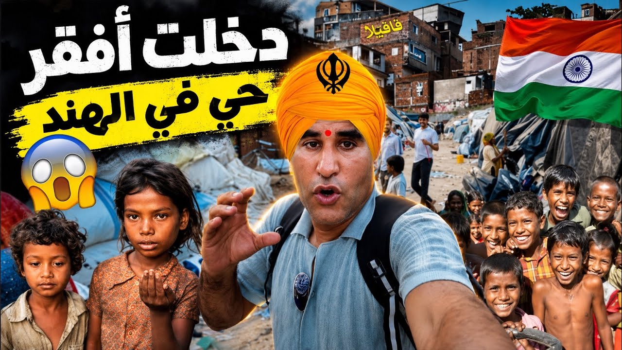 دخلت  أكفس ‏￼فافيلا فلهند حي المجاعة تصدمت