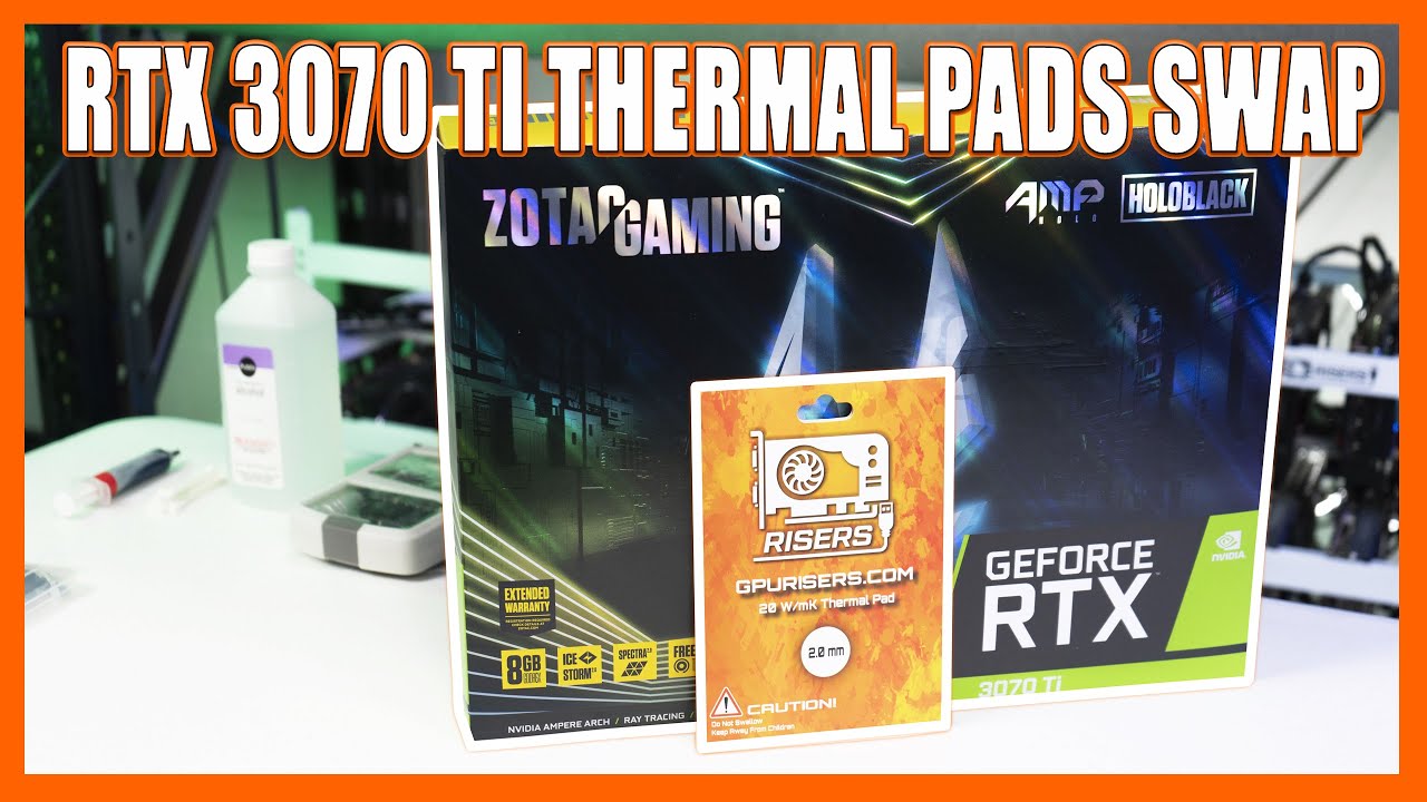 Мы исправили проблему с температурным троттлингом Nvidia Zotac RTX 3070 Ti с помощью термопроклад...