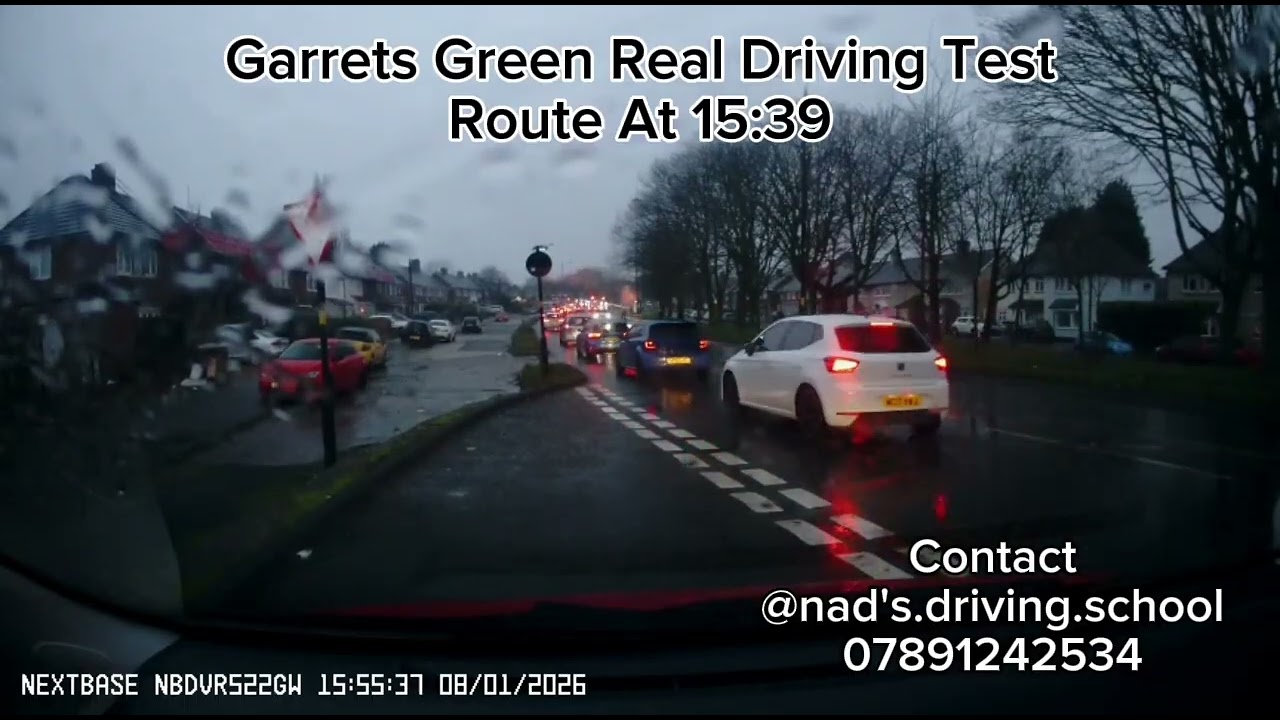 Garrets Green Real Driving Test Route At 