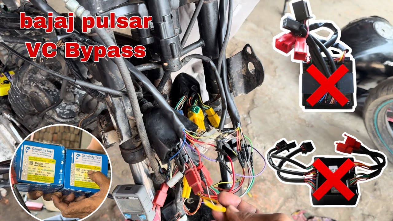 bajaj pulsar bike ki vc kharah ho gaya he vc ko bypass kase kare dekhye ￼