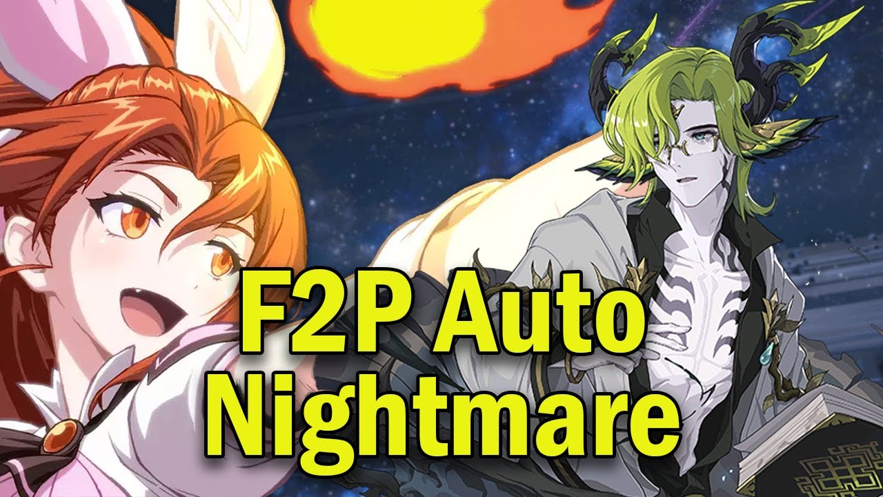 Nightmare Herais F2P Auto Clear Level 1 Blessing (Trial of the Constellations) - Epic Seven