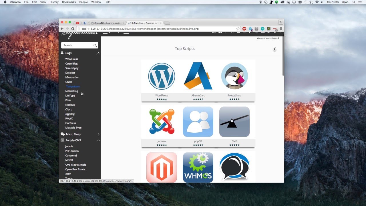 cPanel - How to use Softaculous Installer