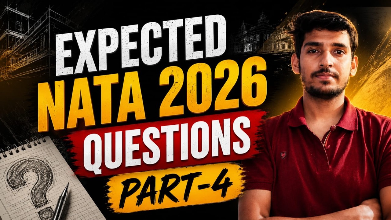 NATA 2026 MOST EXPECTED EXAM QUESTIONS | 100% OFFICIAL QUESTIONS | PART-4 | #nata2026 #nataexam