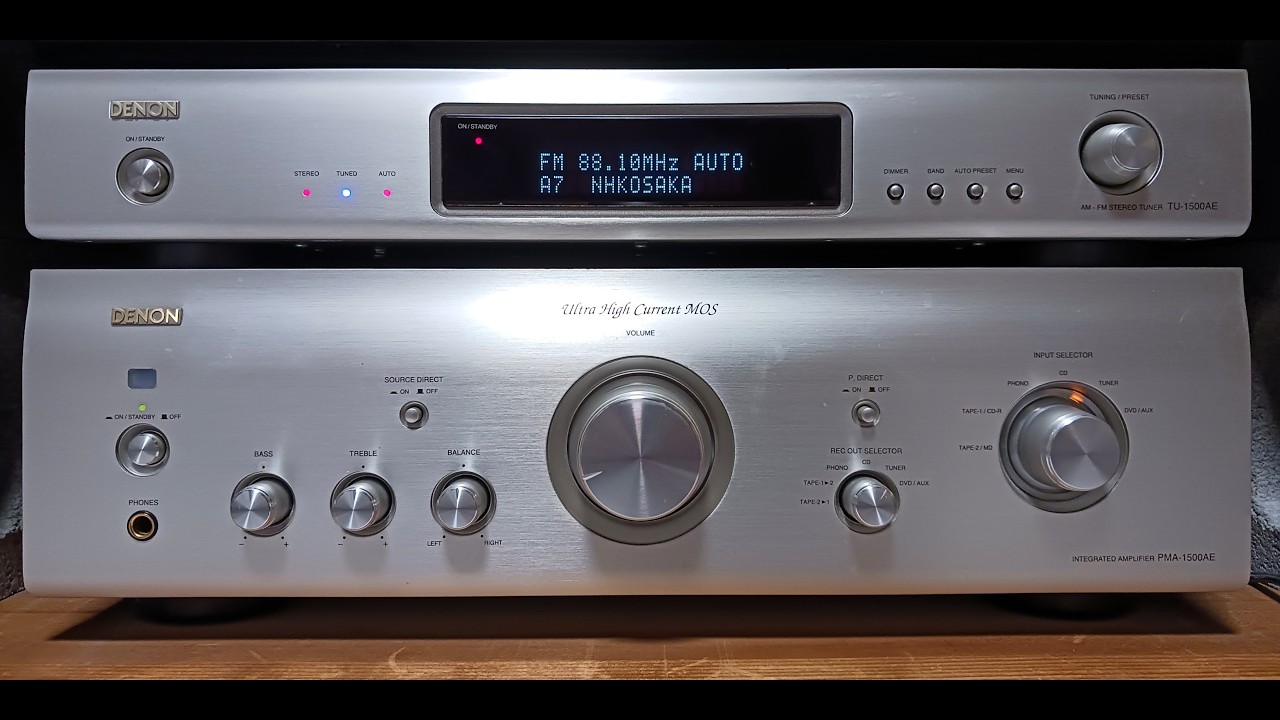 DENON AM-FM ステレオ チューナー TU-1500AE
