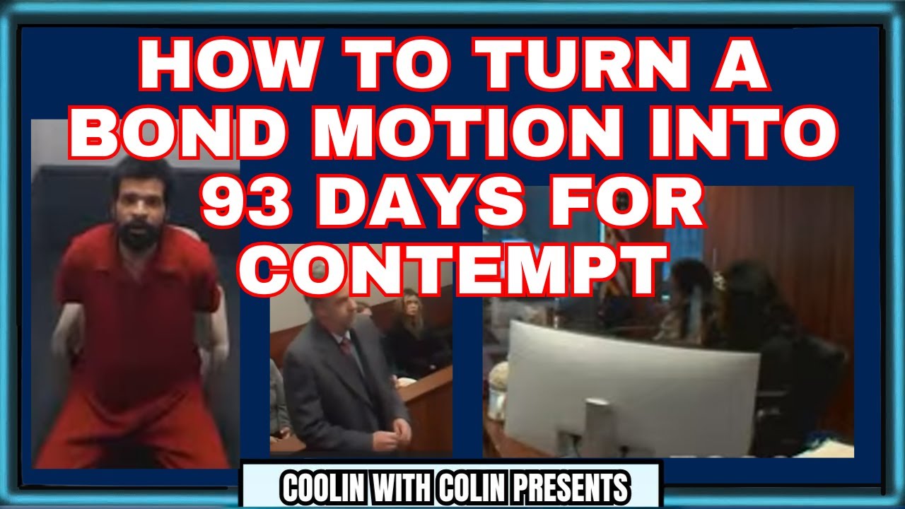 Judge Orders 93 Days In Jail For Contempt Of Court - Judge Simmons Isn't Playing Today