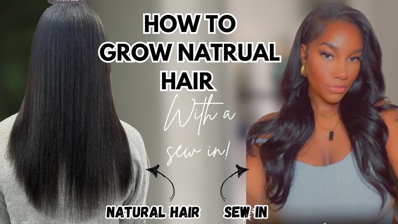 How to grow your type 4 natural hair UNDER a SEW IN weave | Natural Nadine