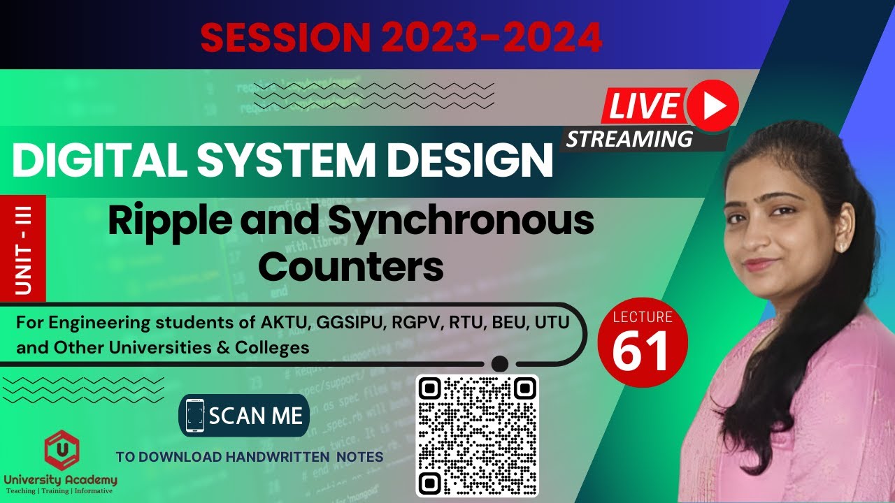 DSD61: Ripple and Synchronous Counters | Comparison of Ripple and Synchronous counters