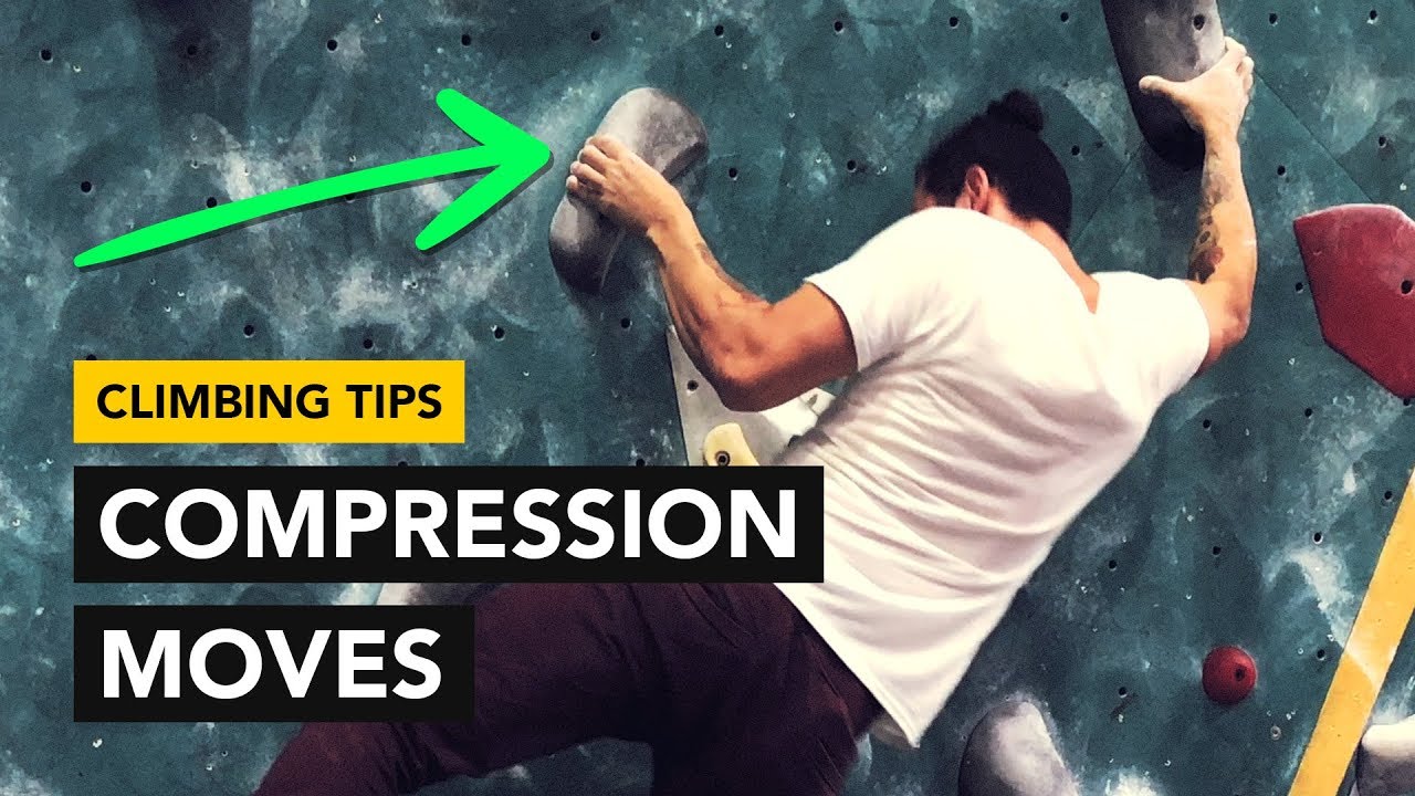Rock Climbing Tips: Compression on large pinch holds to send this bouldering problem