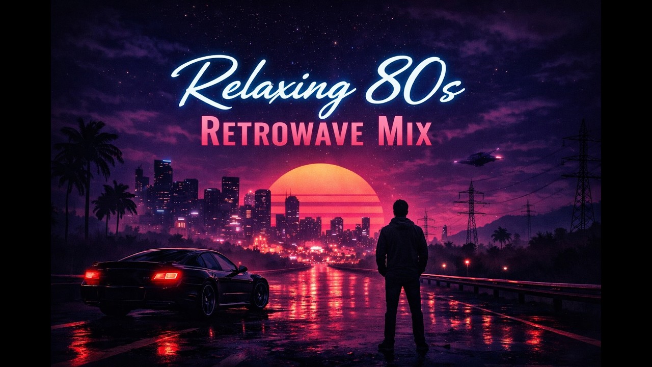 Melancholic Synthwave Soundscape — Relaxing 80s Retrowave Mix