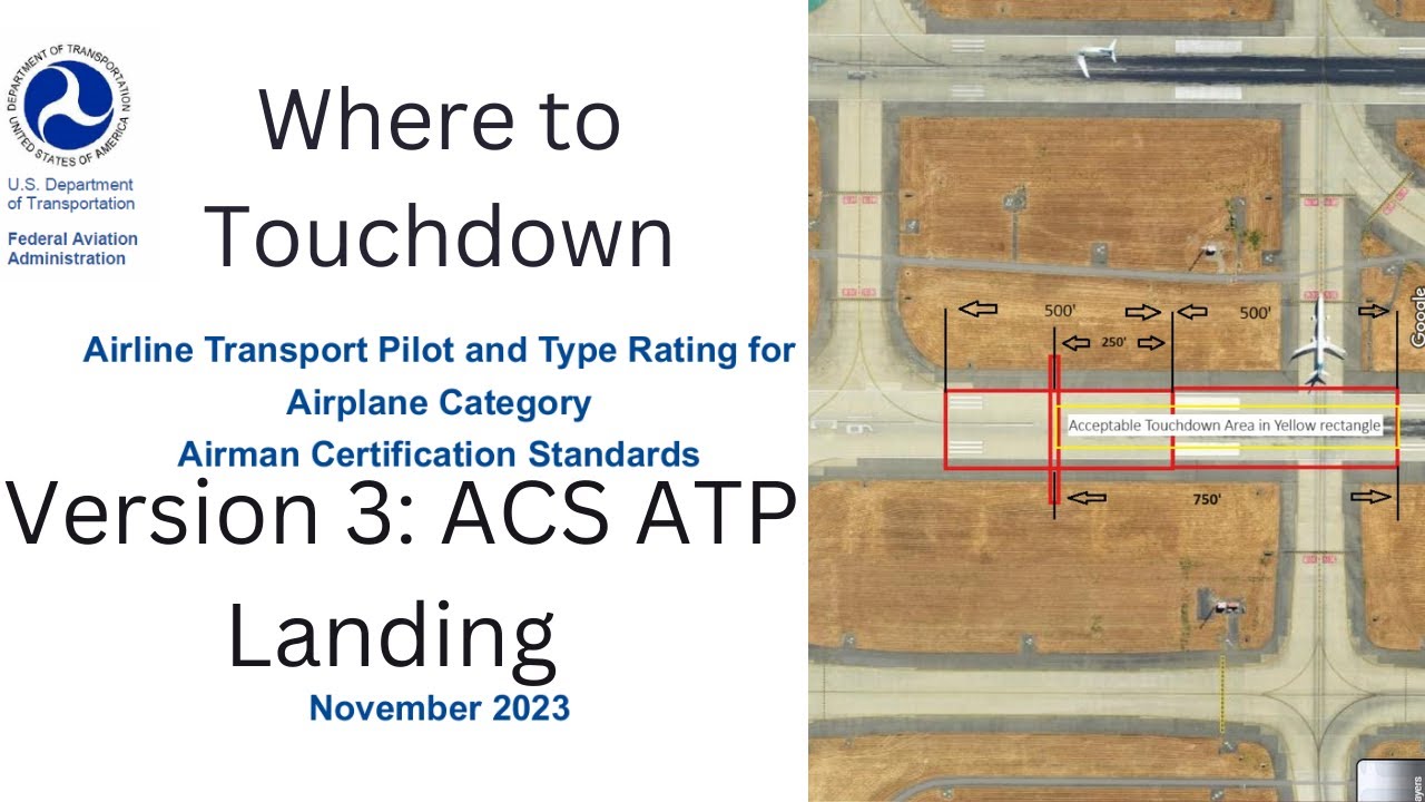 Version 3: &ldquo;Touchdown Zone&rdquo; vs. Earliest and Latest Touchdown Points (Acceptable Touchdown Range)