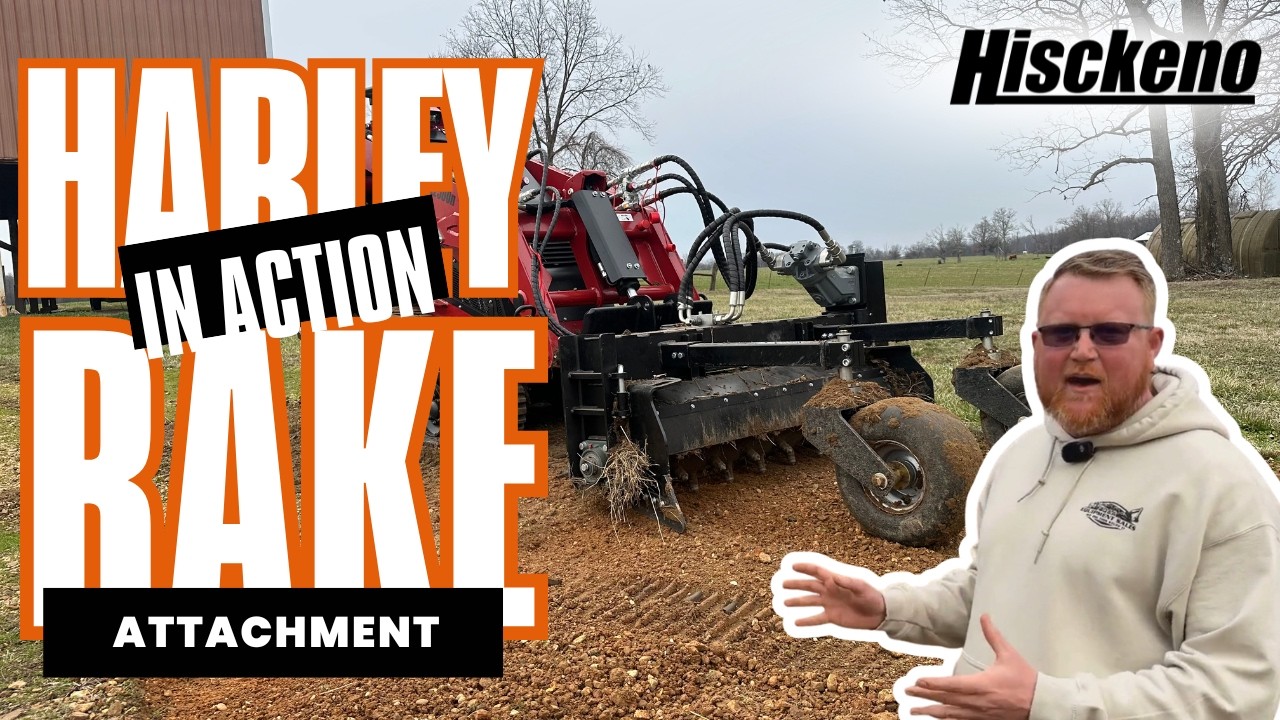 Harley Rake Demo | Repairing an Old Farm Driveway & Preparing a Garden Bed
