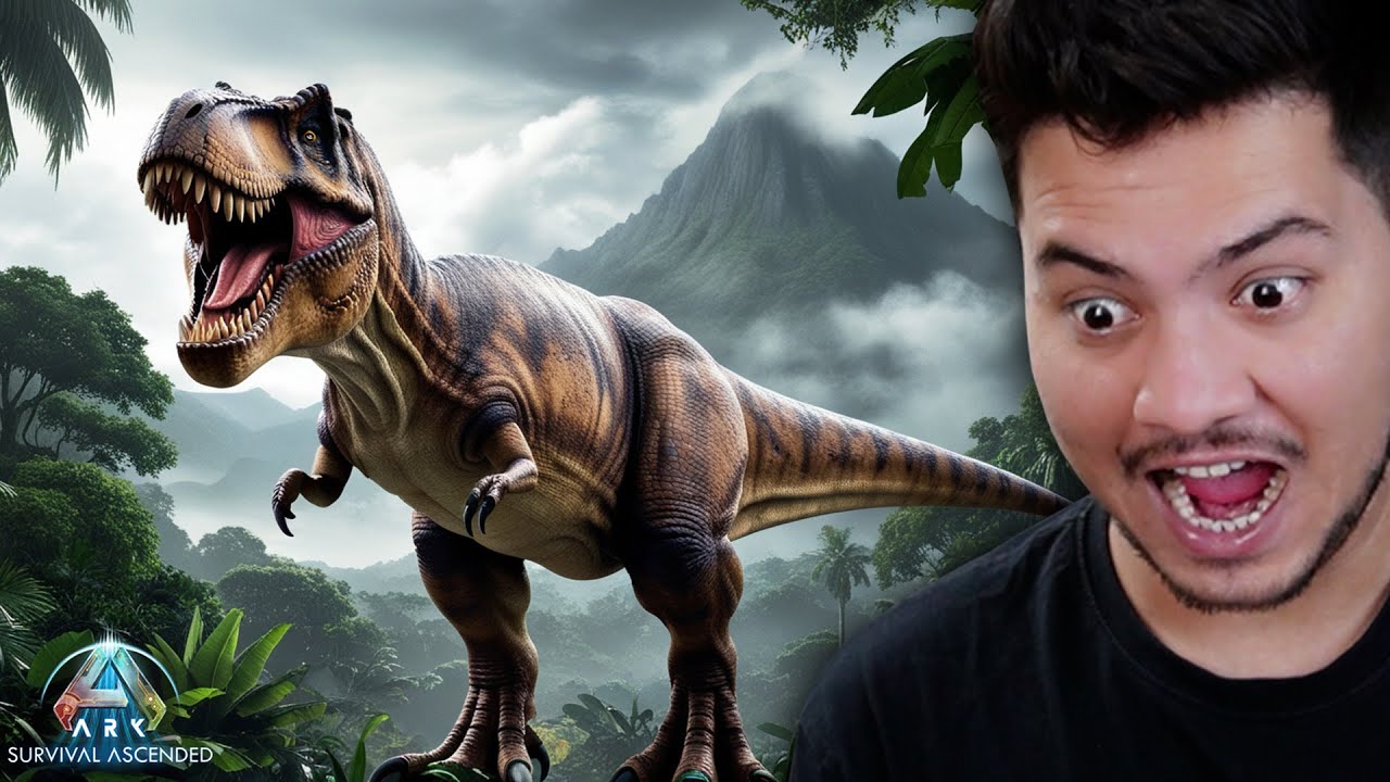 GIANT T-Rex Spotted in RED Wood Forest - Ark Survival Ascended - PART 6