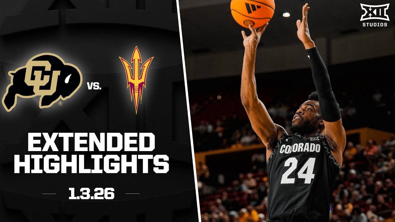 Colorado vs. Arizona State Extended Highlights | 2025-26 Big 12 Men's Basketball