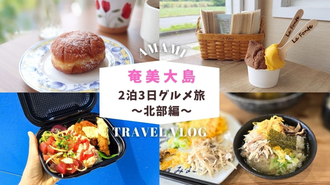 【奄美旅行Vlog】2泊3日北部エリアのグルメ旅🌺宿泊は伝泊のアダンと海みる宿/奄美のおすすめツアー/アマミノクロウサギ/奄美オーシャニア/奄美のおすすめレストラン＆カフェもご紹介/佐仁/Amami